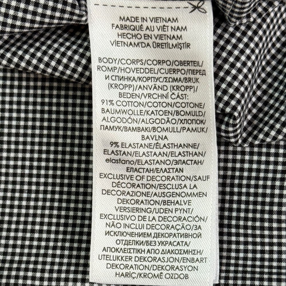 Ralph Lauren Men's Black and White Microcheck Button-Down Shirt sz XXL - Picture 9 of 11